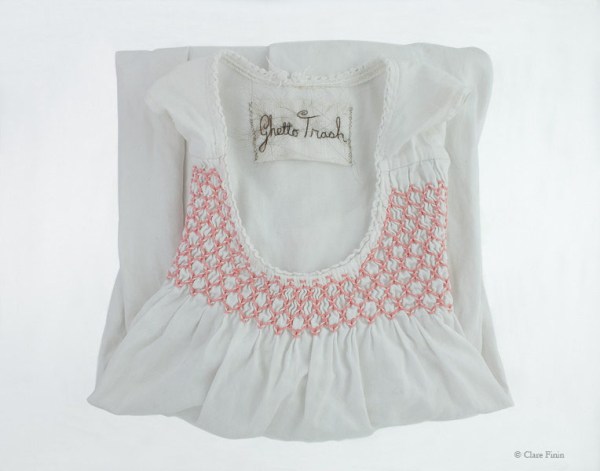 Clare Finin, heirloom, human hair, memento, artist, metalsmith, contemporary metalsmith, childhood, nightgown