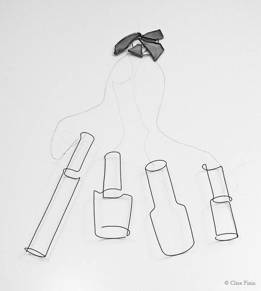 Clare Finin, heirloom, human hair, memento, artist, metalsmith, contemporary metalsmith, chatelain, stroke, stroke victim, remembrance