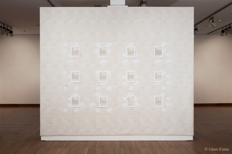 Clare Finin, contemporary art, decoration, decorative art, decorative arts, removal, antique, wallpaper, chrysanthemum, arts and crafts movement, paper making, art paper